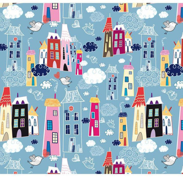 Kids Wallpaper Wall Mural - City Among The Clouds