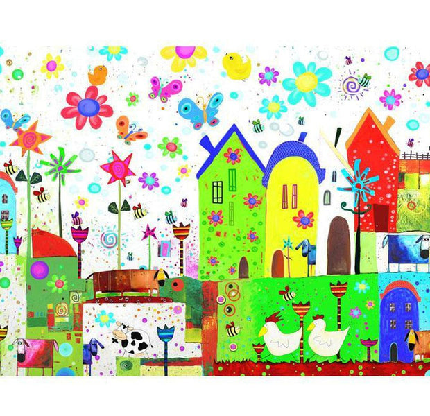 Kids Wallpaper Wall Mural - Happy Farm