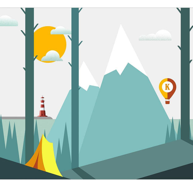 Kids Wallpaper Wall Mural - On The Camping