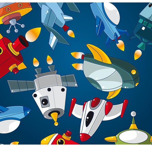 Kids Wallpaper Wall Mural - Spaceships