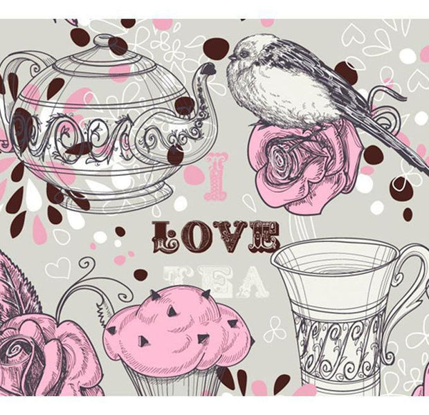 Kitchen Wallpaper Wall Mural - Afternoon Tea