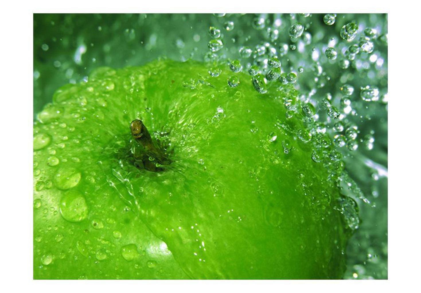 Kitchen Wallpaper Wall Mural - Green Apple In Water