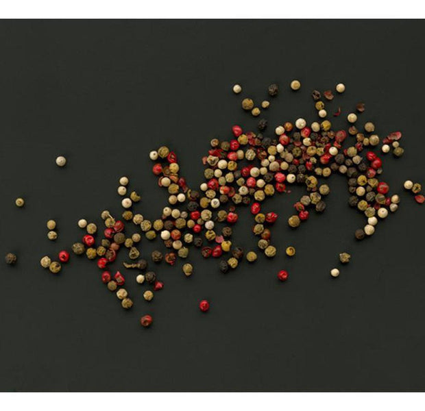 Kitchen Wallpaper Wall Mural - Peppers On Black Background