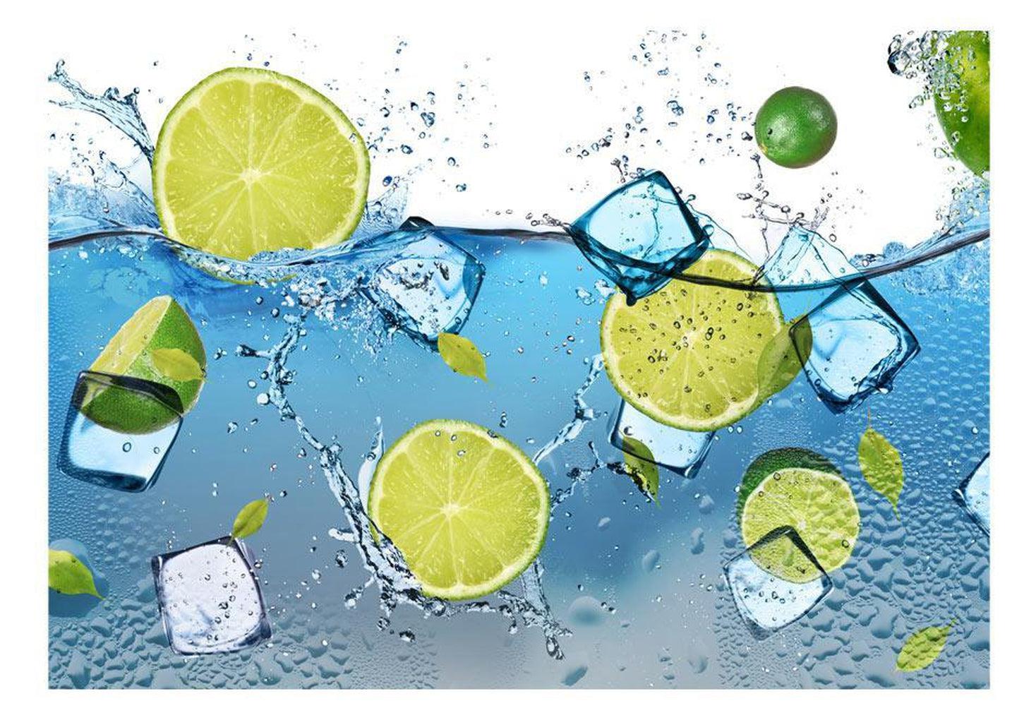 Kitchen Wallpaper Wall Mural - Refreshing Lemonade