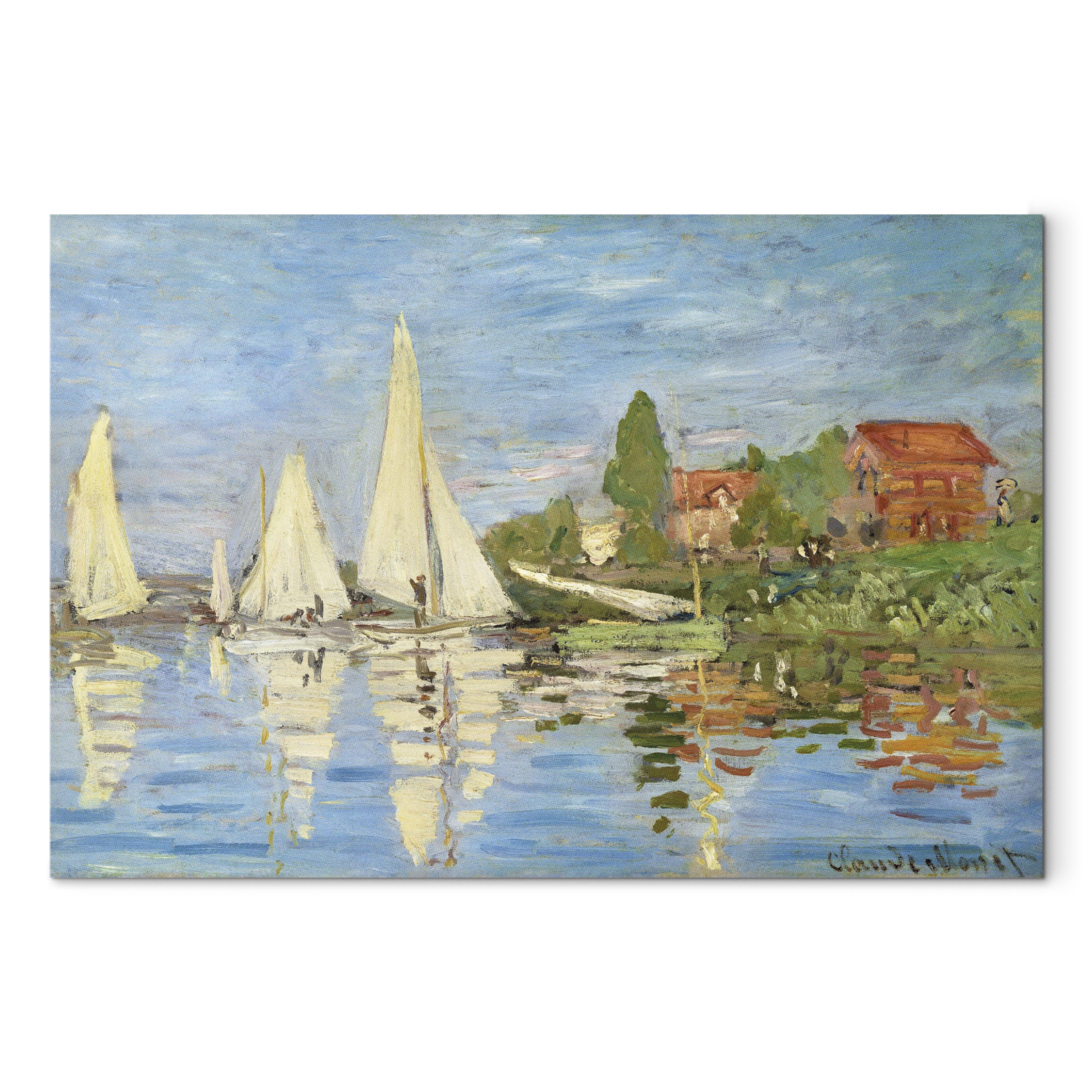 Reproduction Canvas Wall Art - Regatta in Argenteuil