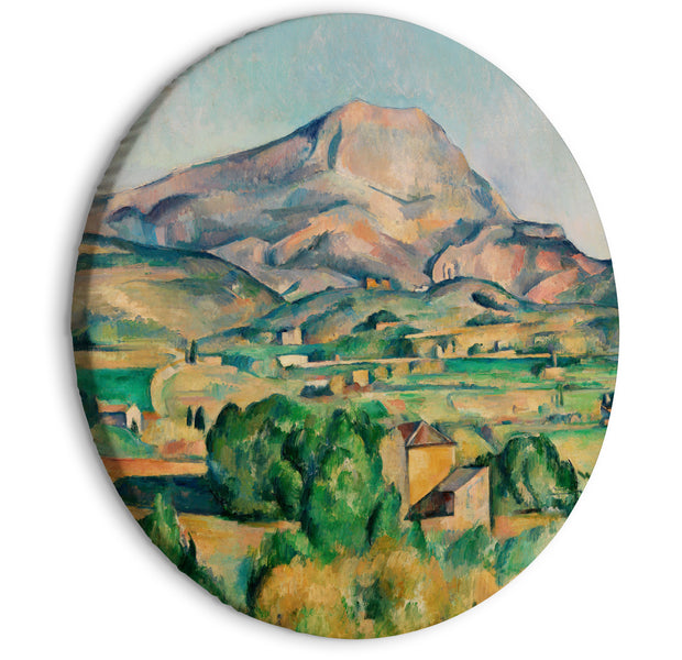 Round Canvas Print - Mont Sainte-Victoire (Paul Cézanne)