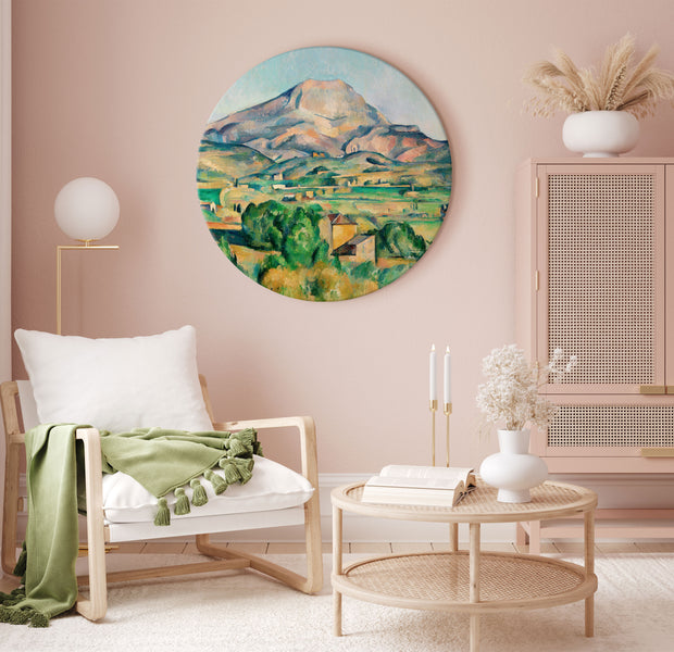 Round Canvas Print - Mont Sainte-Victoire (Paul Cézanne)