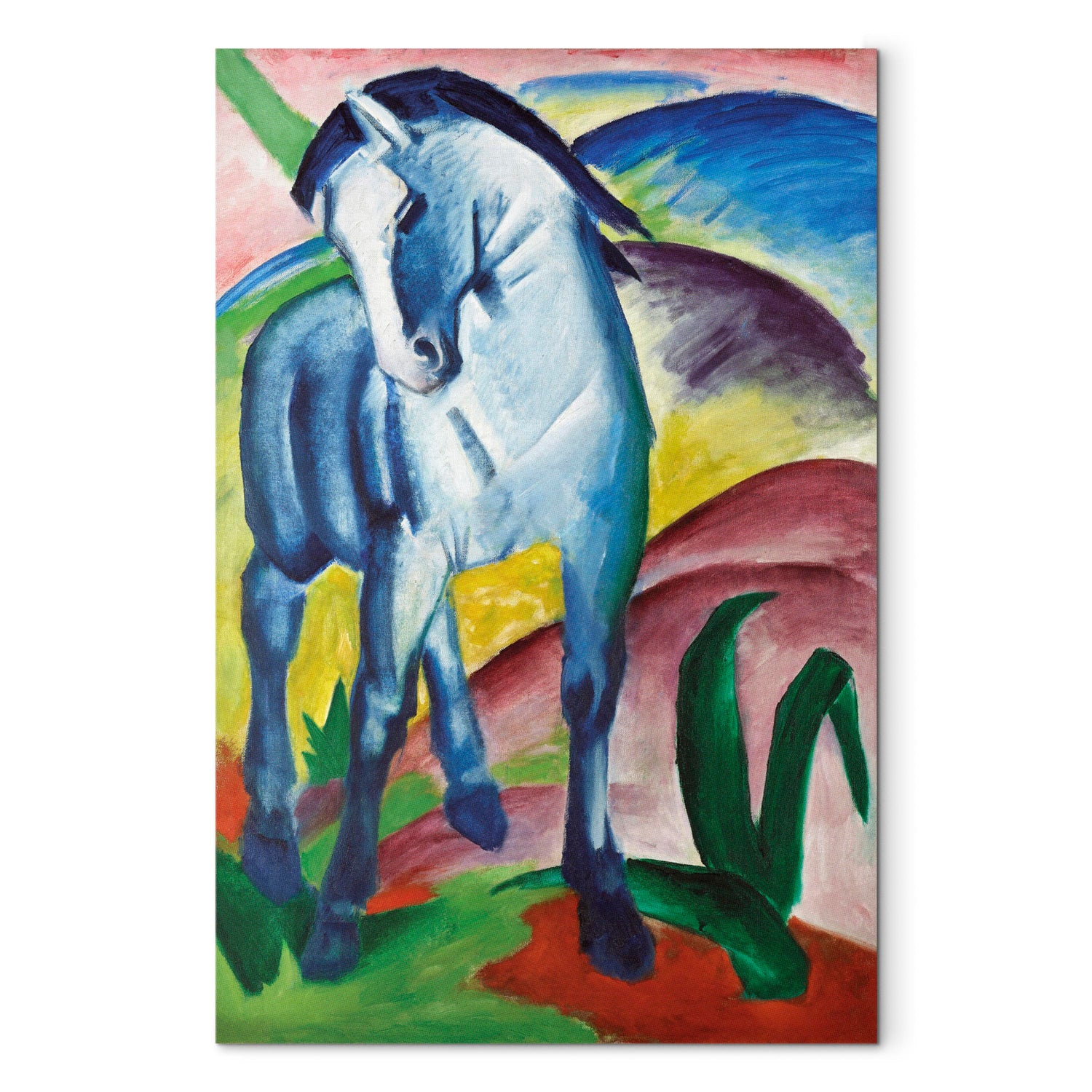 Reproduction Canvas Wall Art - Blue Horse