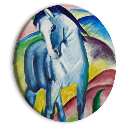 Round Canvas Print - Blue Horse (Franz Marc)