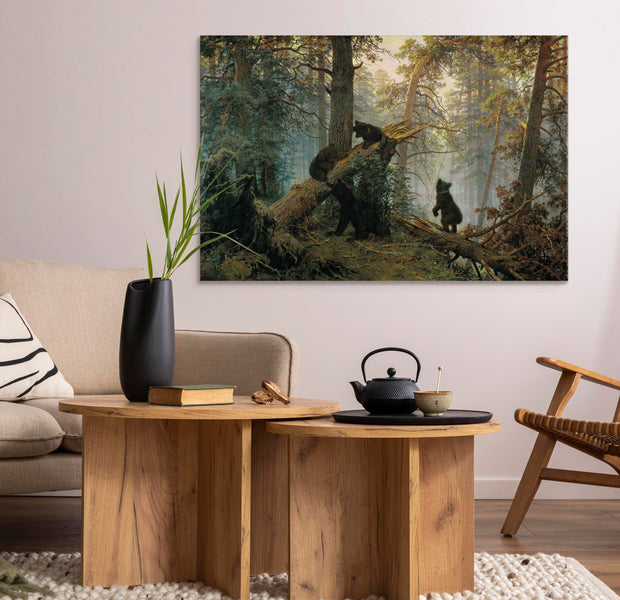 Reproduction Canvas Wall Art - Morning in a Pine Forest