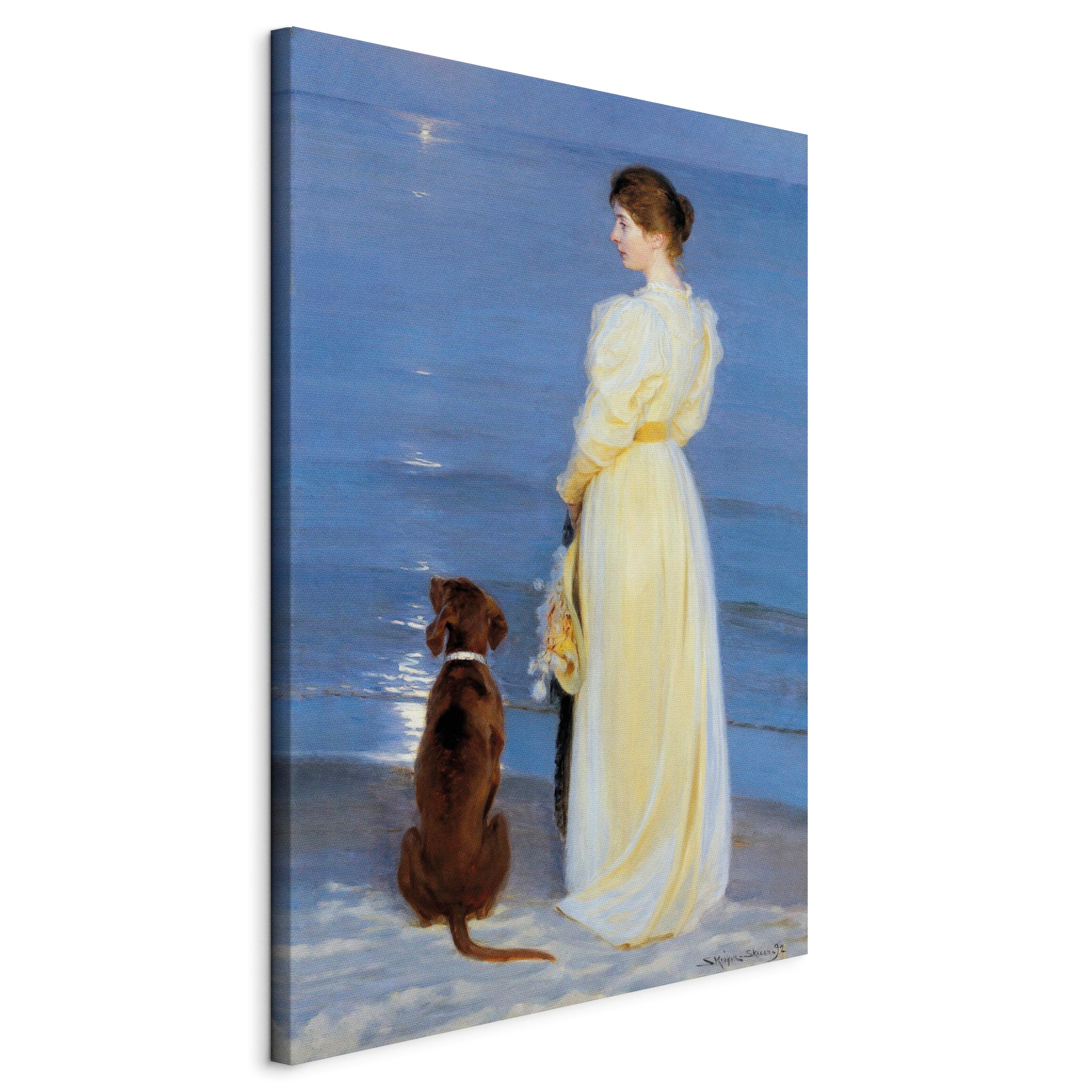 Reproduction Canvas Wall Art - Summer Evening in Skagen