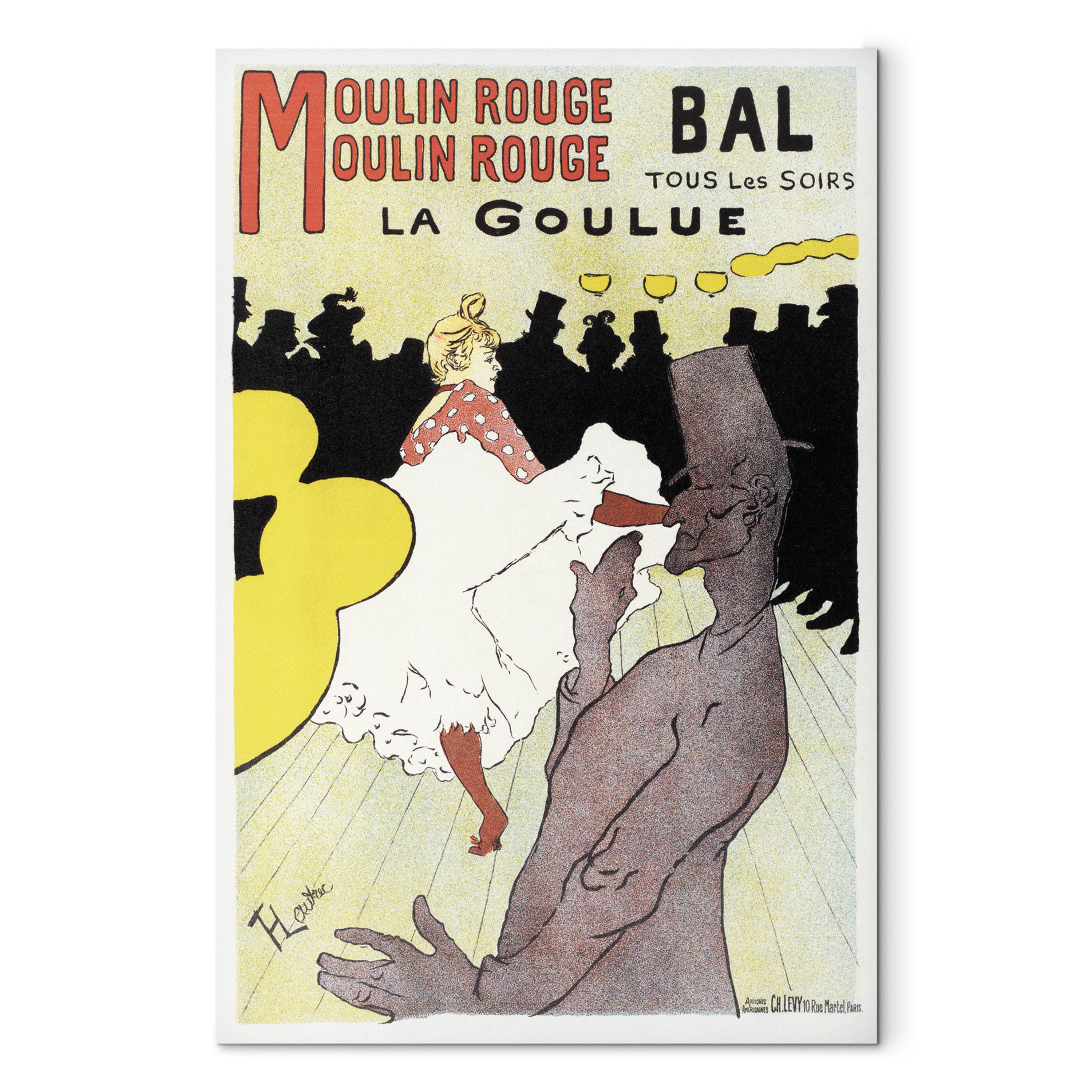 Reproduction Canvas Wall Art - Moulin Rouge - La Goulue