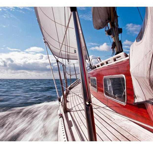 Landscape Wallpaper Wall Mural - A Boat Far From The Shore