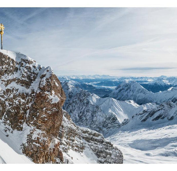 Landscape Wallpaper Wall Mural - Snowy Mountains