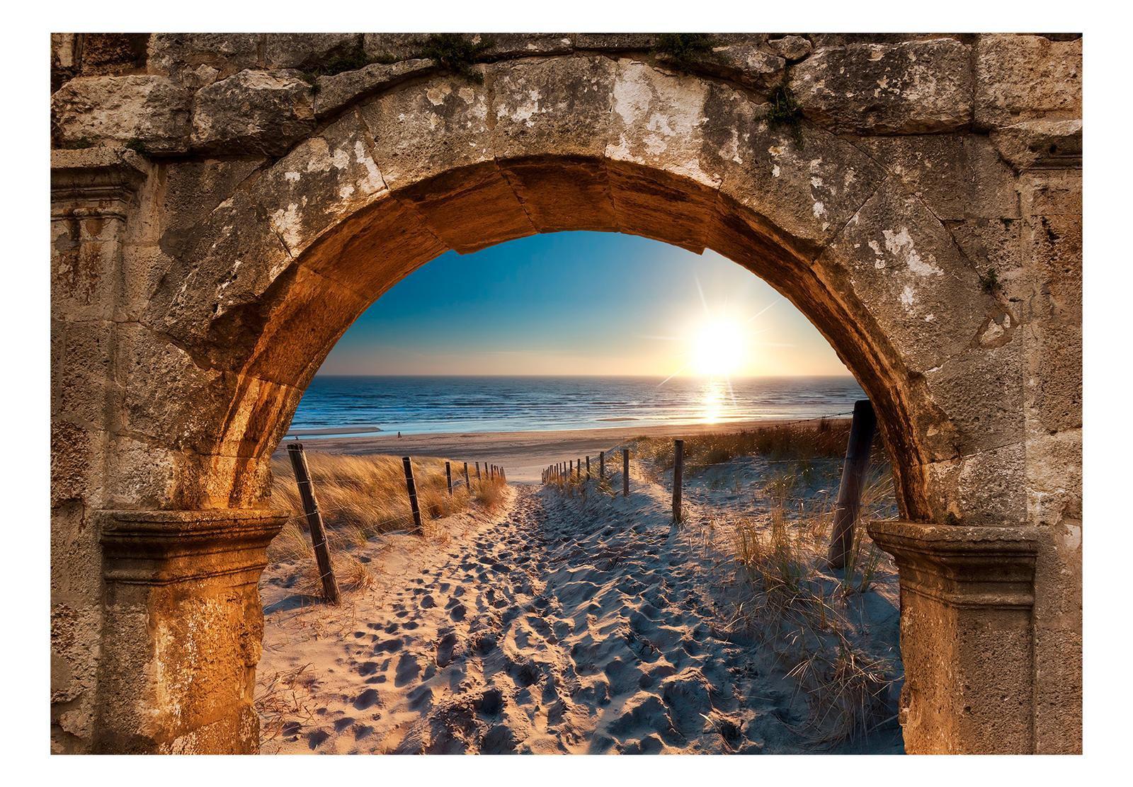 Landscape Wallpaper Wall Mural - Arch And Beach