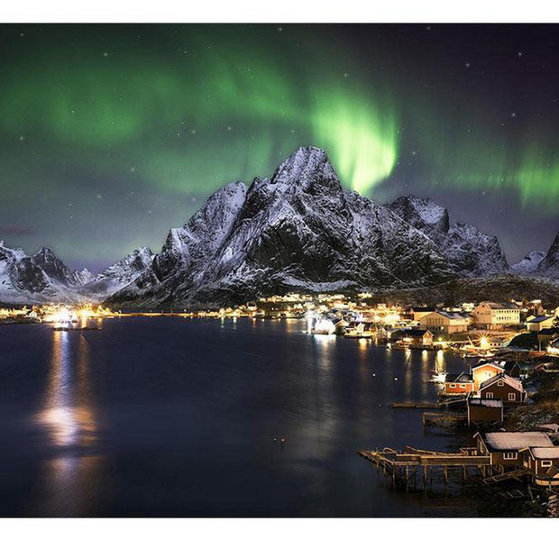 Landscape Wallpaper Wall Mural - Aurora Borealis