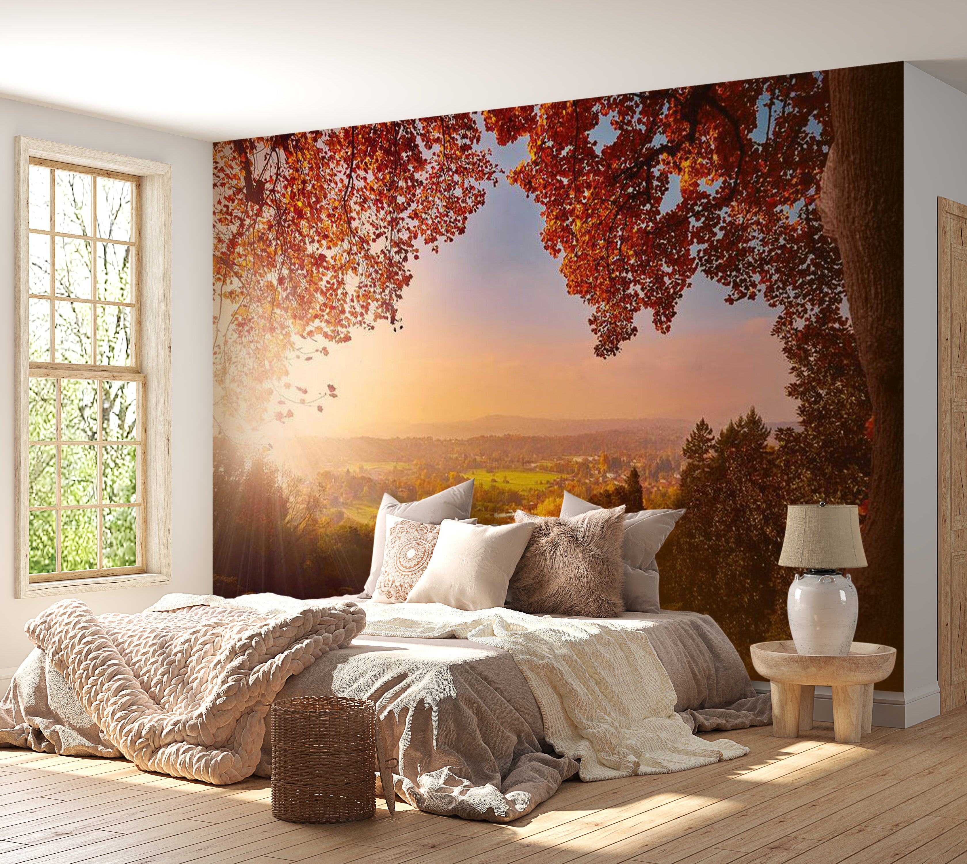 Landscape Wallpaper Wall Mural - Autumn Delight