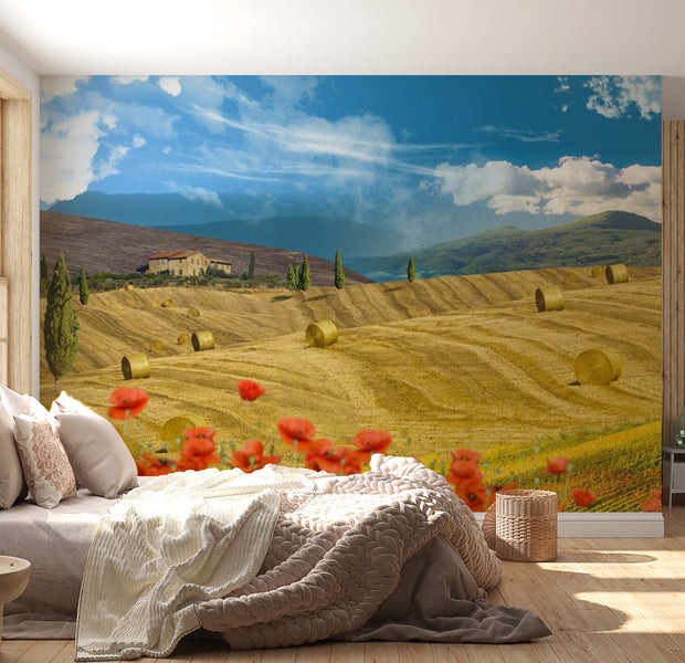 Landscape Wallpaper Wall Mural - Autumn Landscape