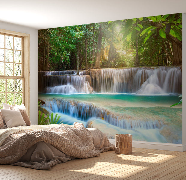 Landscape Wallpaper Wall Mural - Magical Waterfall