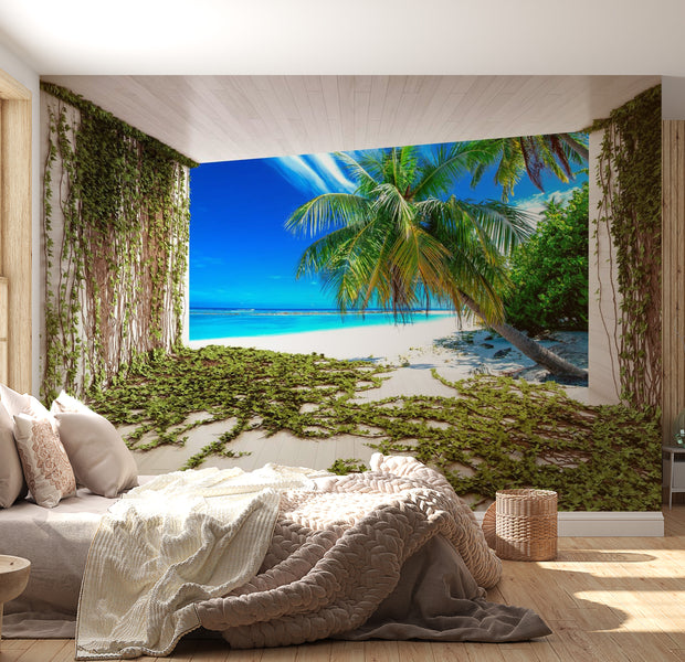 Landscape Wallpaper Wall Mural - Beach And Ivy