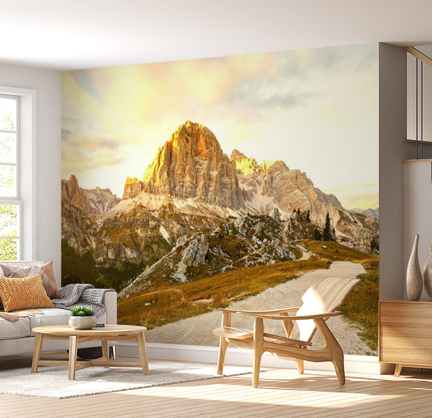 Landscape Wallpaper Wall Mural - Mountain Road