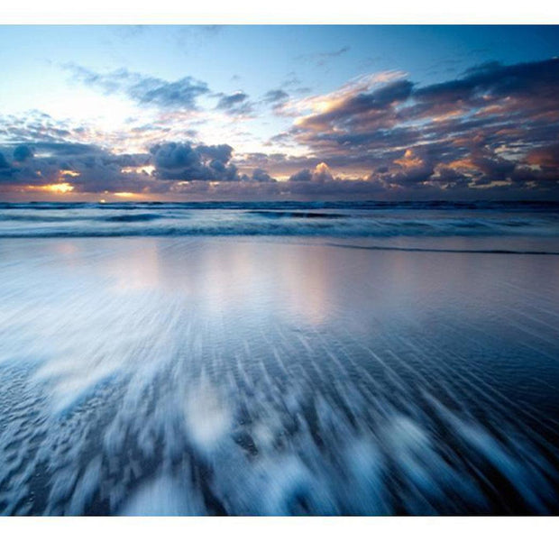 Landscape Wallpaper Wall Mural - Blue, Blue Ocean