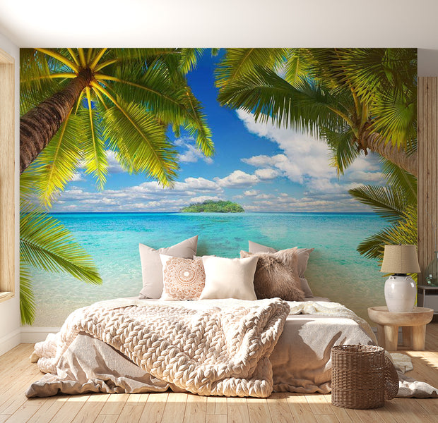 Landscape Wallpaper Wall Mural - Tropical Island