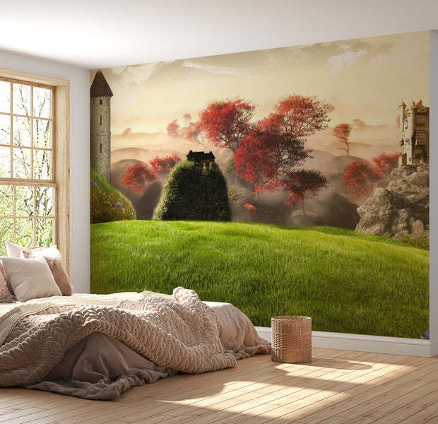 Landscape Wallpaper Wall Mural - Castles