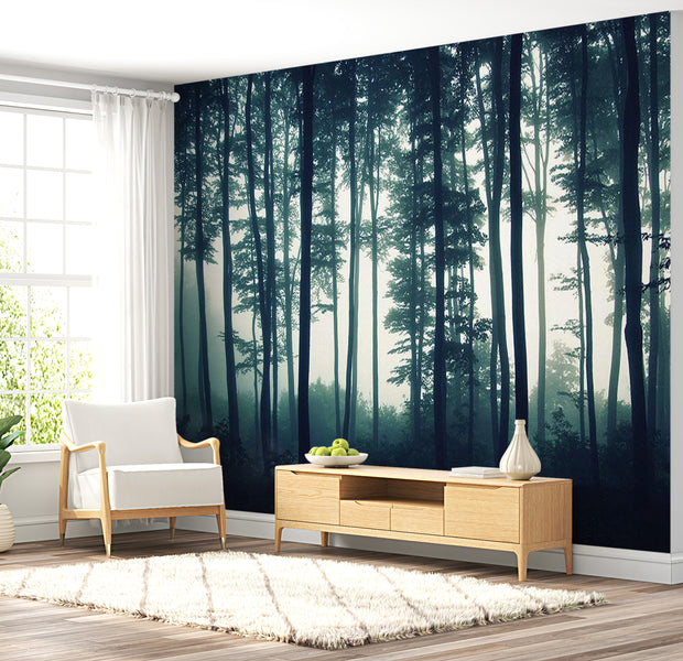 Landscape Wallpaper Wall Mural - Dark Forest