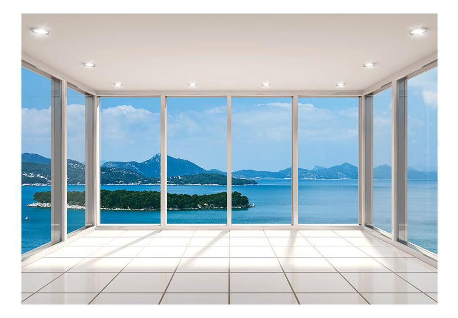 Landscape Wallpaper Wall Mural - Mountain Lake View