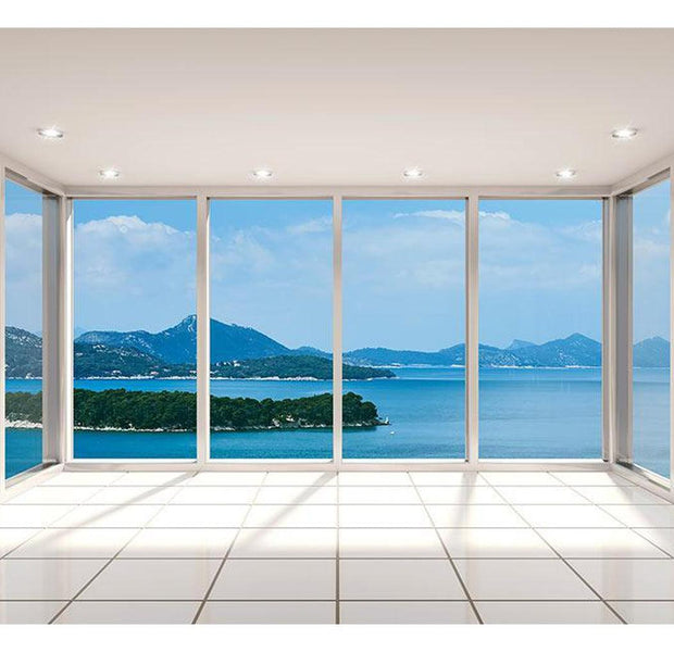 Landscape Wallpaper Wall Mural - Mountain Lake View