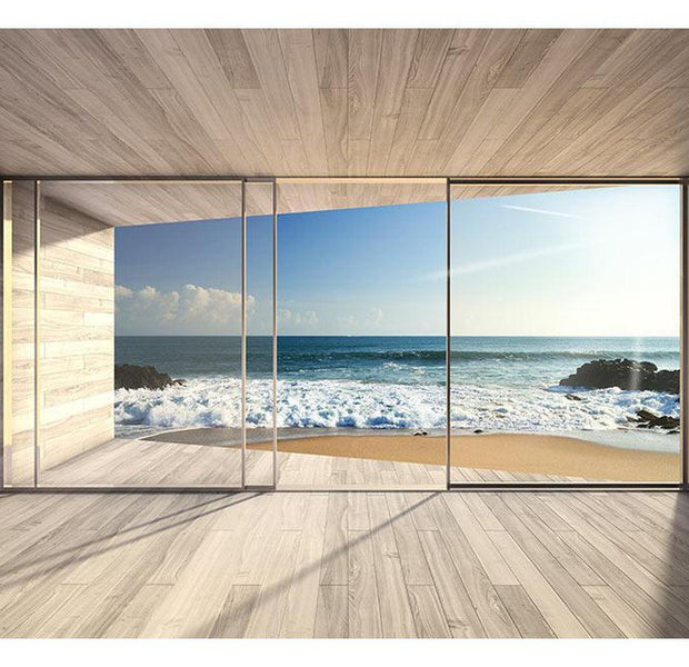 Landscape Wallpaper Wall Mural - Modern Oceanview