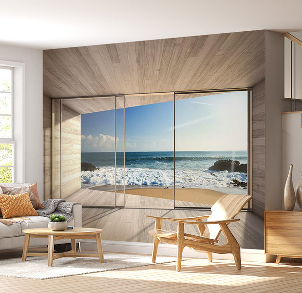 Landscape Wallpaper Wall Mural - Modern Oceanview