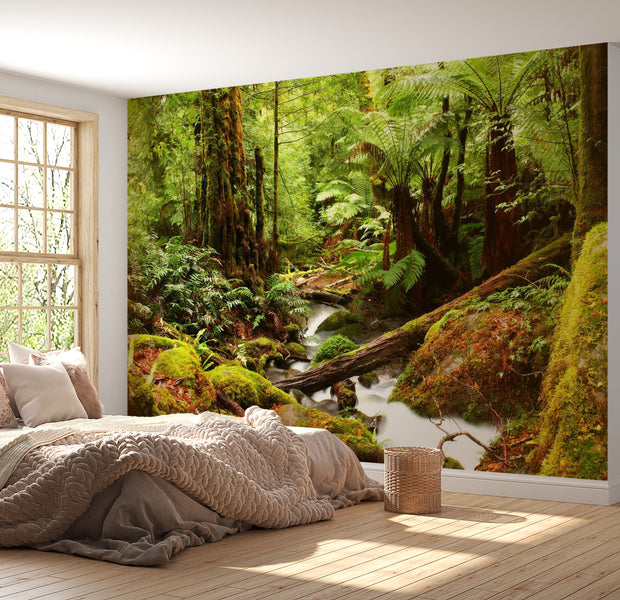 Landscape Wallpaper Wall Mural - Green Wilderness