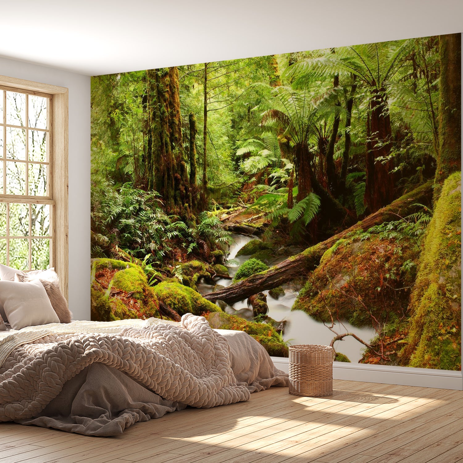 Landscape Wallpaper Wall Mural - Green Wilderness