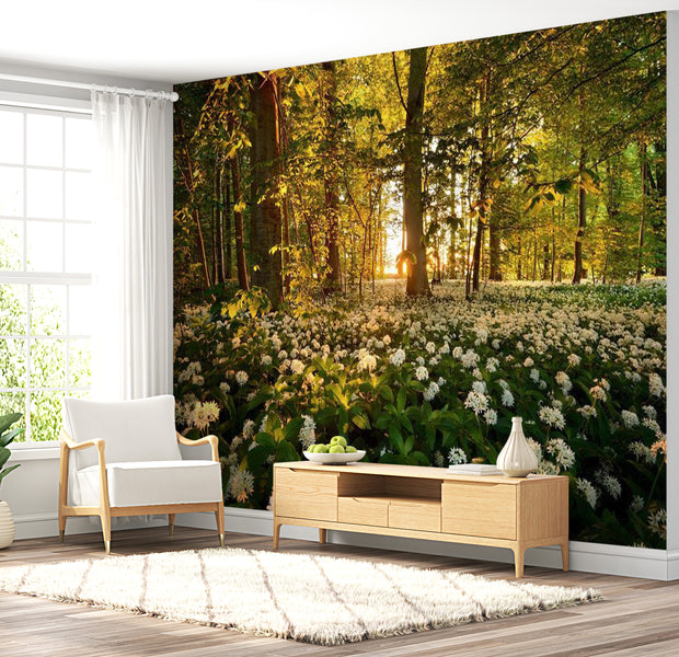 Landscape Wallpaper Wall Mural - Flower Forest