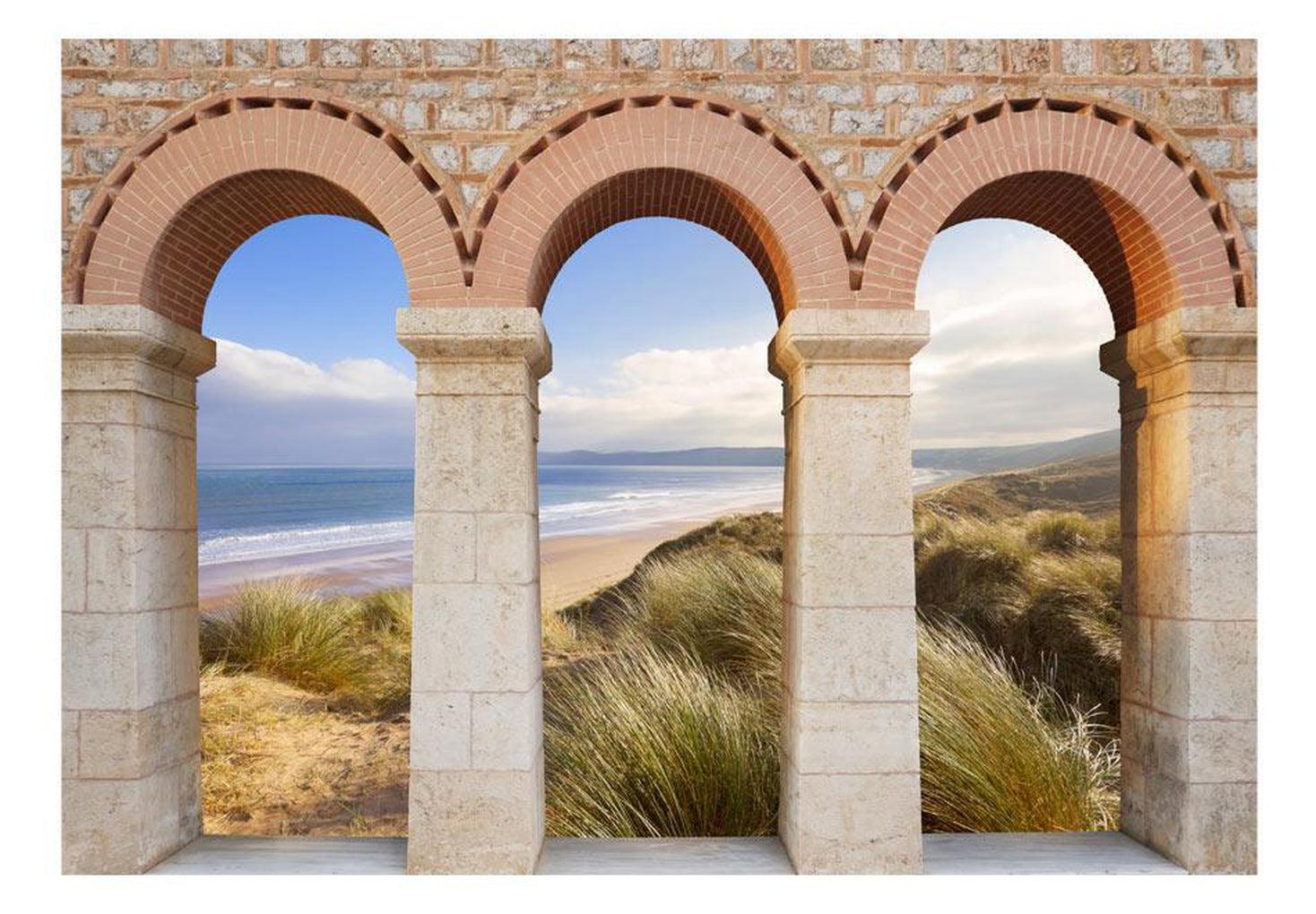 Landscape Wallpaper Wall Mural - Ocean Beach View