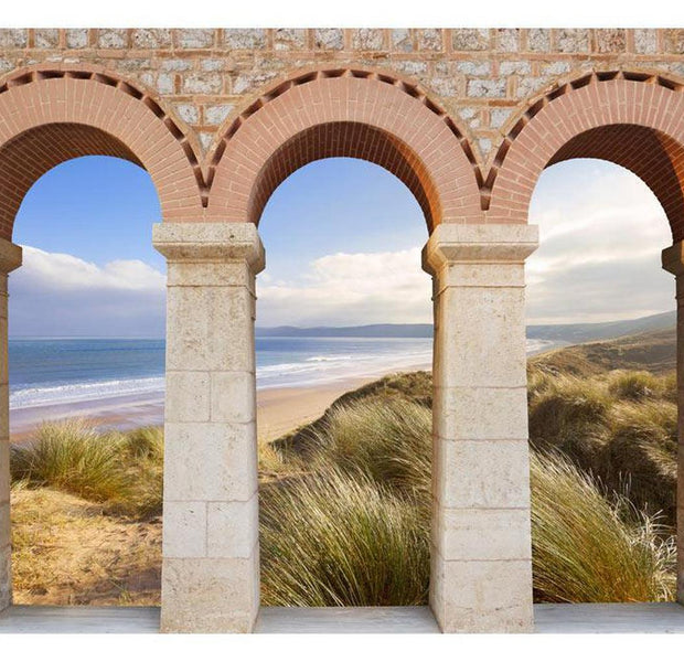 Landscape Wallpaper Wall Mural - Ocean Beach View