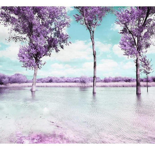 Landscape Wallpaper Wall Mural - Heather Landscape