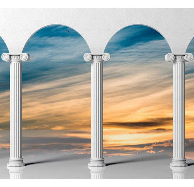 Landscape Wallpaper Wall Mural - Sunny Sky Arch
