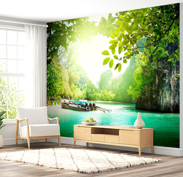 Landscape Wallpaper Wall Mural - Tropical River