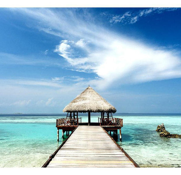 Landscape Wallpaper Wall Mural - Tropical Cabana