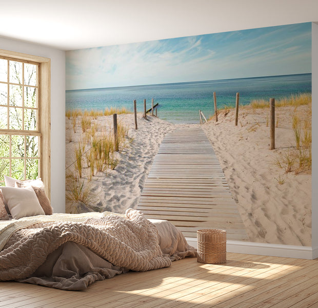 Landscape Wallpaper Wall Mural - Beach Path