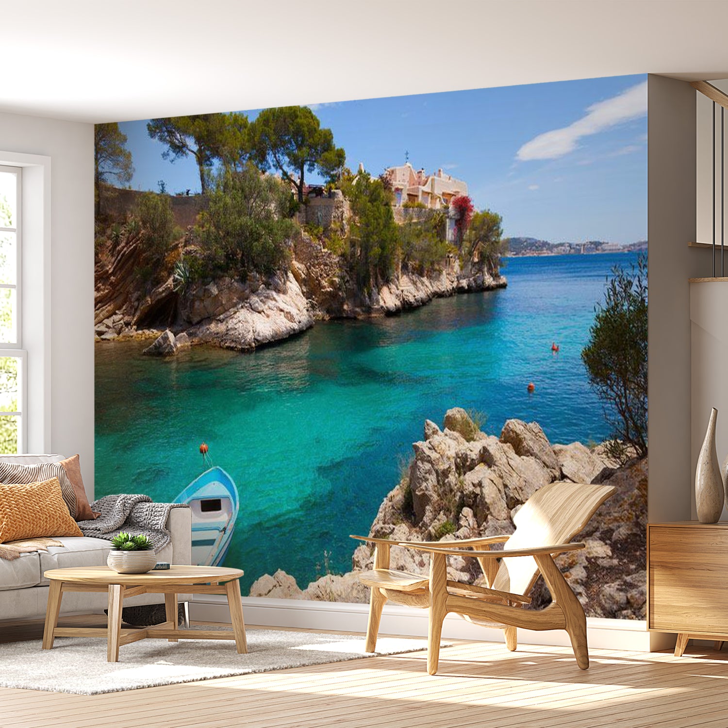 Landscape Wallpaper Wall Mural - Tropical Blue Water