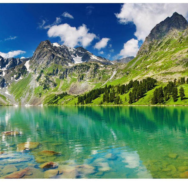 Landscape Wallpaper Wall Mural - Mountain Lake