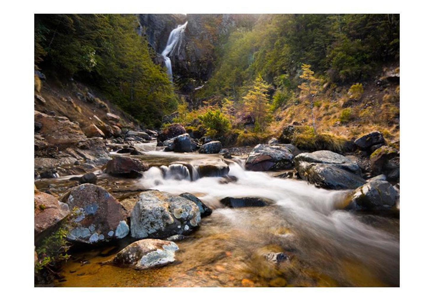 Landscape Wallpaper Wall Mural - Ohakune - Waterfalls In New Zealand