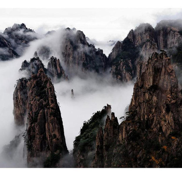 Landscape Wallpaper Wall Mural - Sea Of Clouds In Huangshan Mountain, China