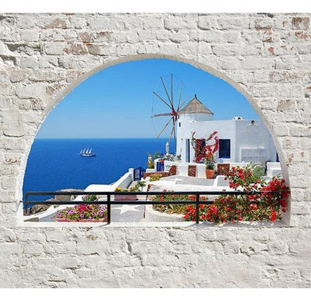 Landscape Wallpaper Wall Mural - Summer In Santorini