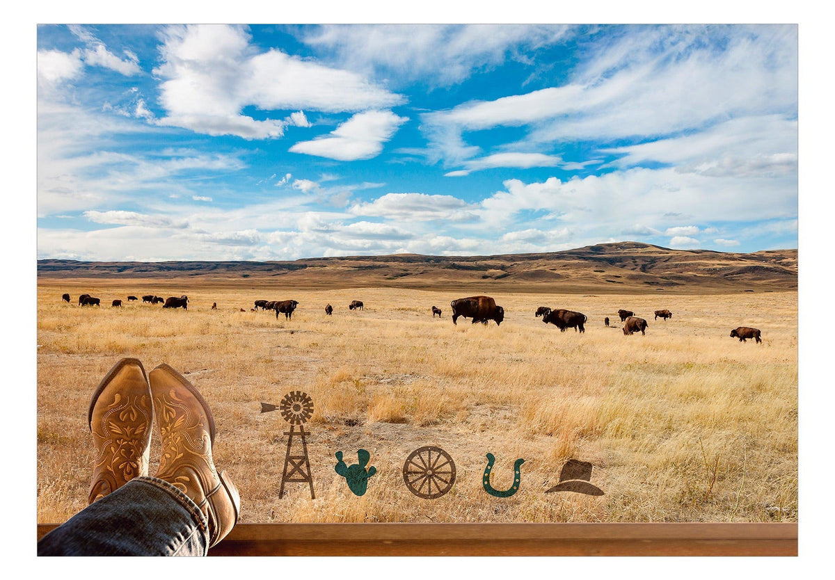 Landscape Wallpaper Wall Mural - Texas Ranch – Tiptophomedecor