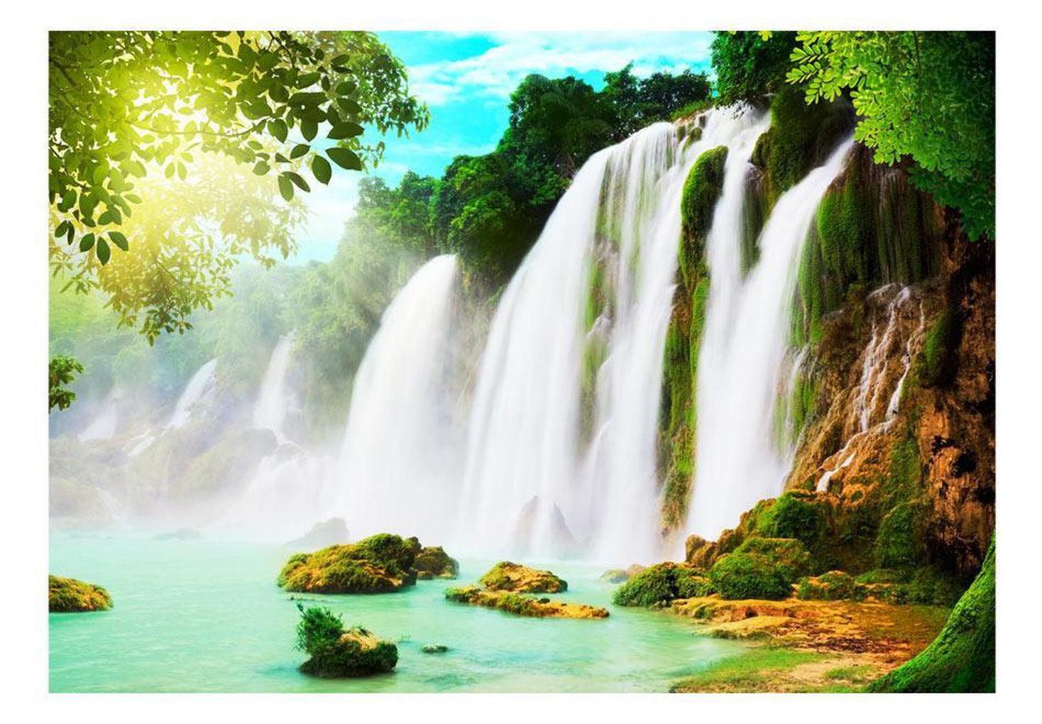 Landscape Wallpaper Wall Mural - The Beauty Of Nature: Waterfall